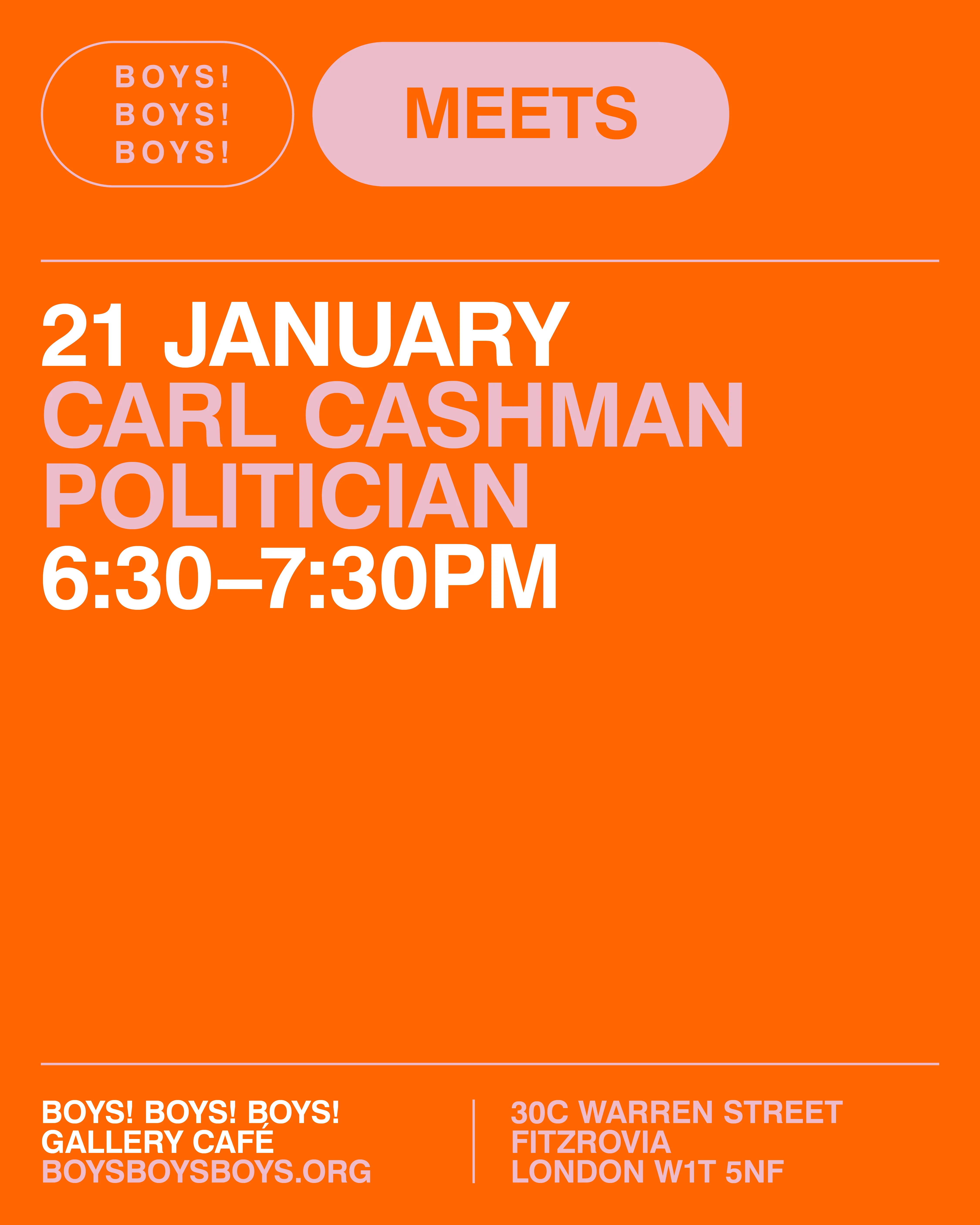 21 January - Carl Cashman, Politician