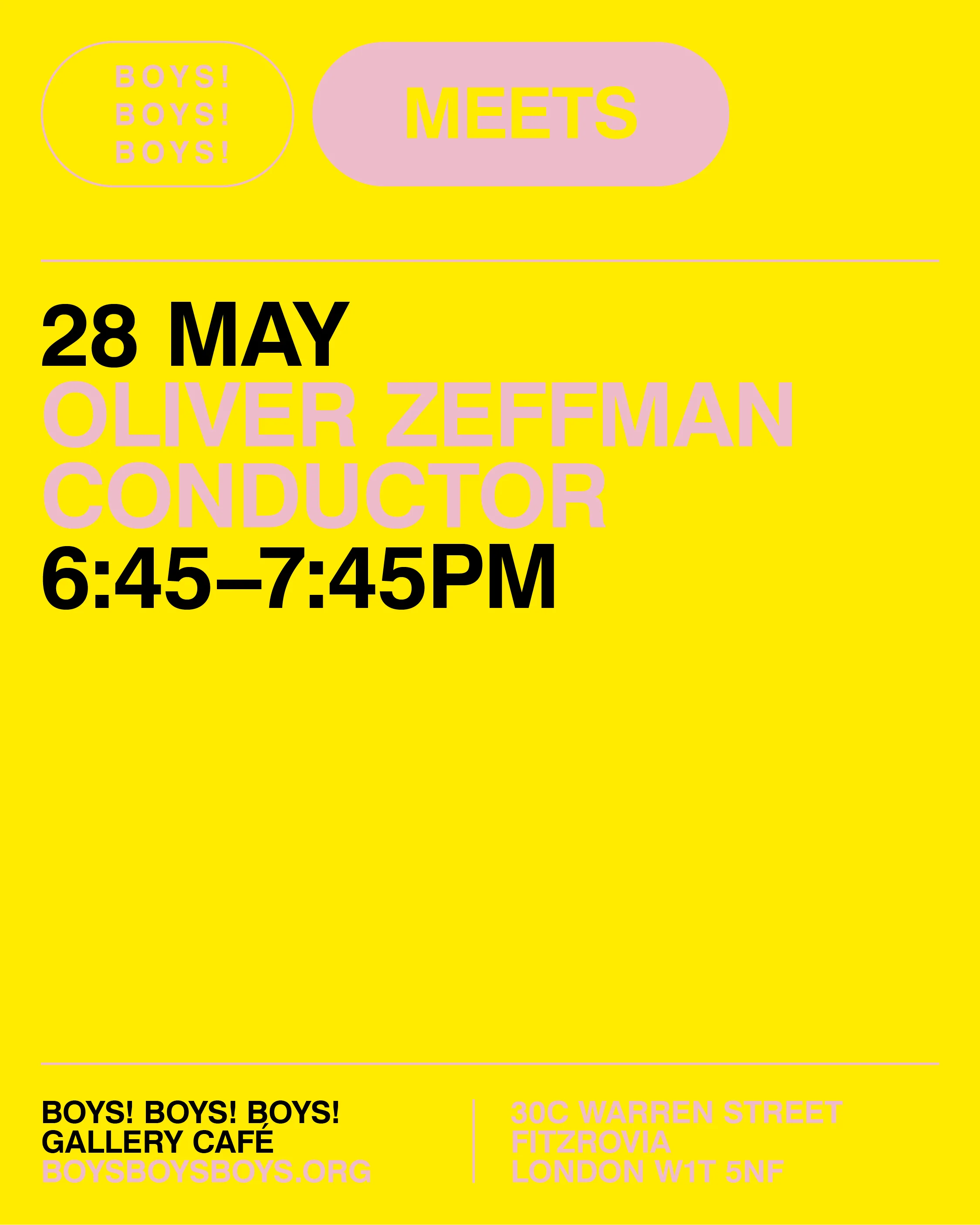 28 May - Oliver Zeffman, Conductor