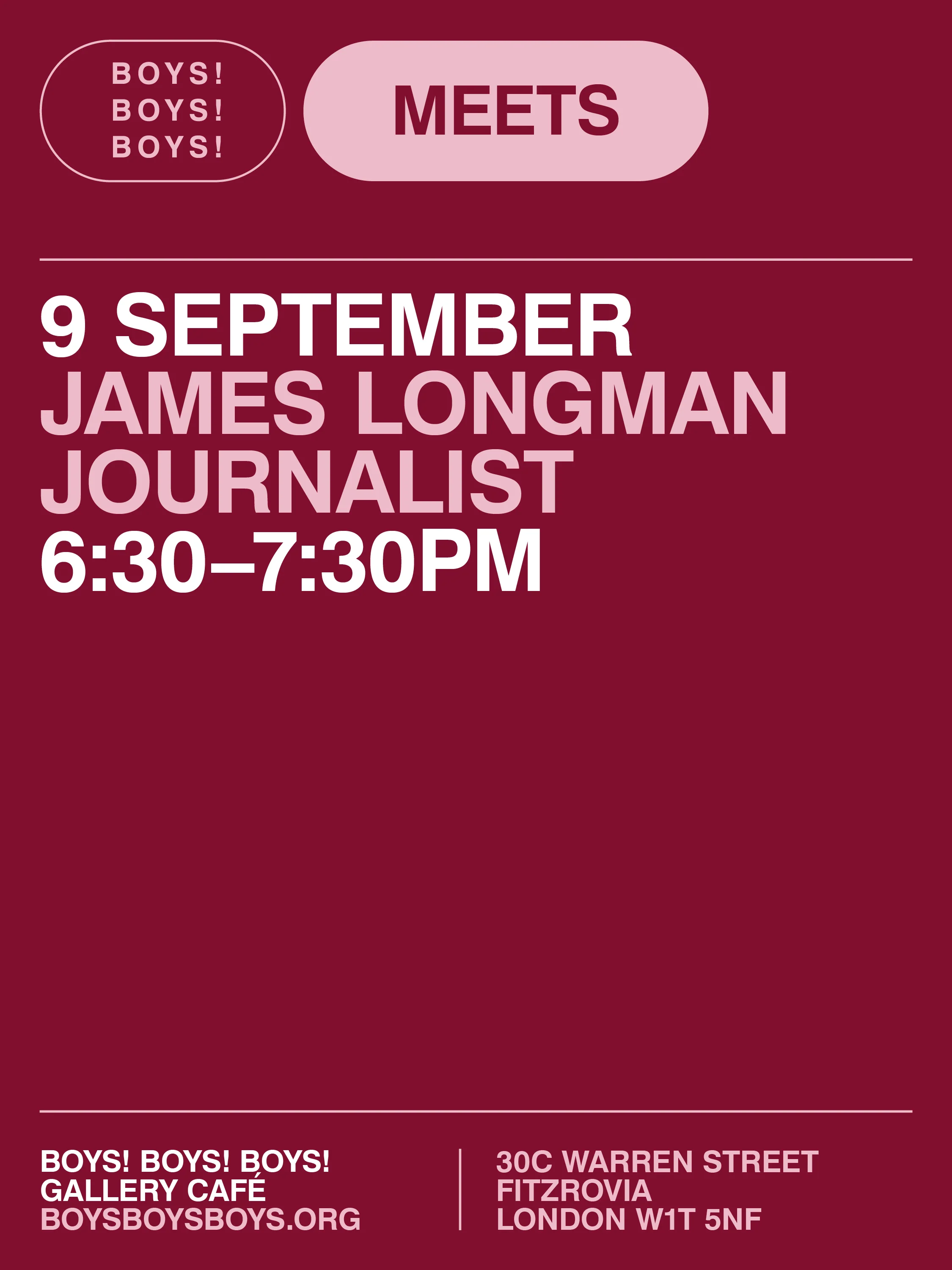 9 September - James Longman, Journalist
